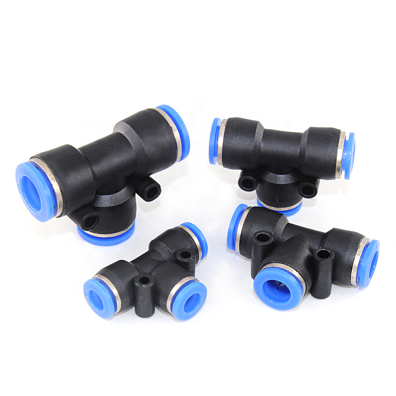 Air Hose pneumatic tube fitting Plastic Fittings straight through couping push in quick plug One-touch Connector pu fittings