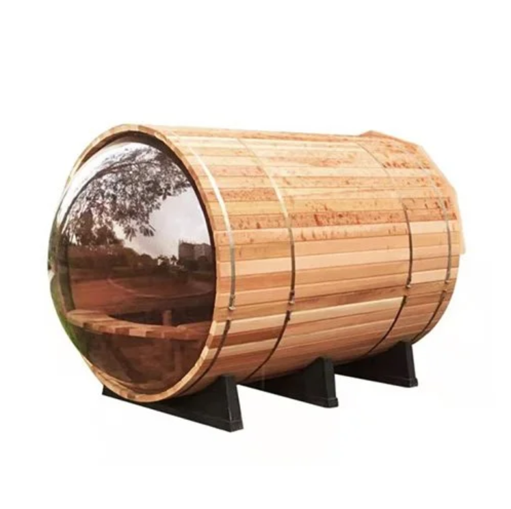 North European Style 3-4 Person Barrel Sauna Room With Harvia Sauna Heater Outdoor Use Pretty Sauna House For Family Canadian Pi