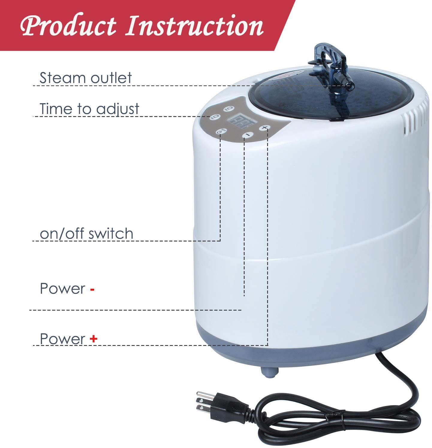 4.2L High Quality 220V/110V US EU Plug Steamer Portable Sauna Steam Generator Electric Sauna Heater for Indoor Sauna Room