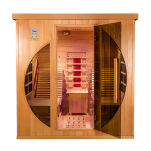 2021 New Design Custom Far Infrared Sauna for Sale to Europe Canada Hemlock NO EMF Solid Wood Traditional Sauna Room for Therapy