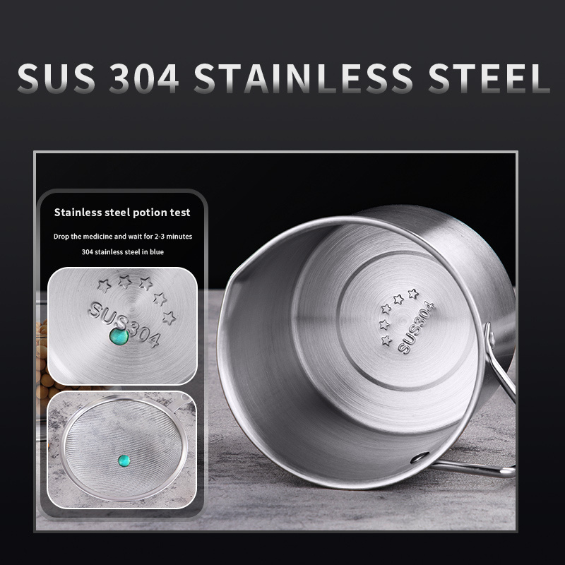 New design stainless steel oil stainer pot filter multifunctional kitchen oil filter pot