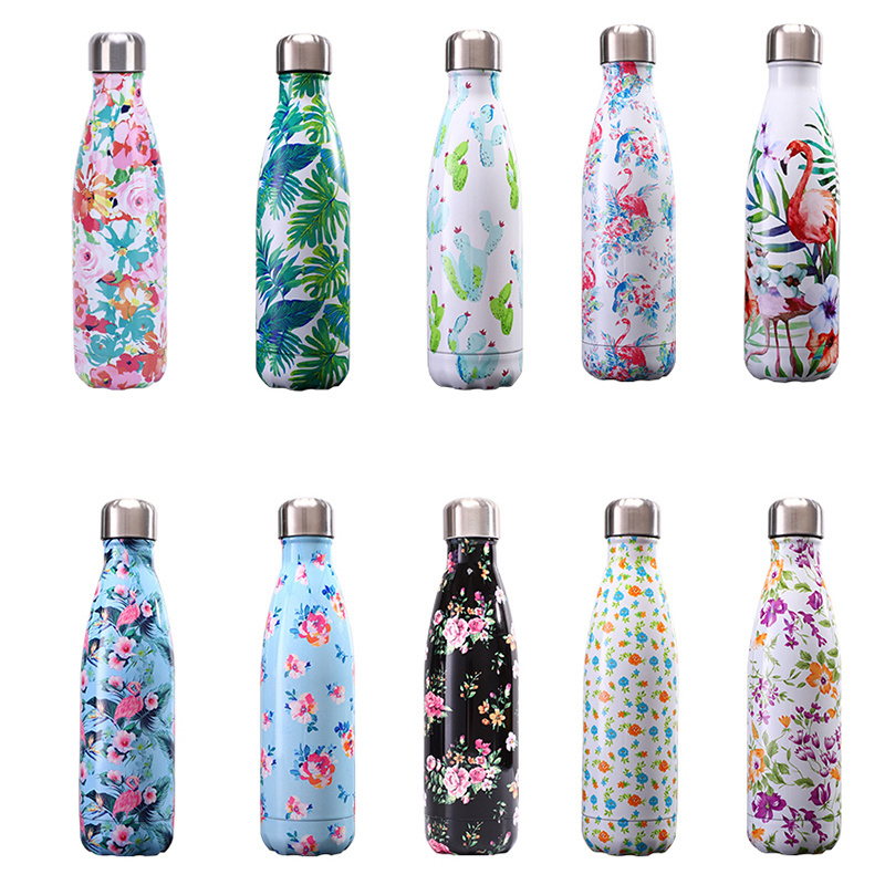 Hot Selling 500ml Cola Shape 304 Stainless Steel Water Bottle Double Wall Vacuum Flask Insulated Water Bottle