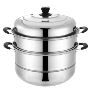 Uiws cheap stainless steel large capacity cooking pot multifunctional food steamer pot