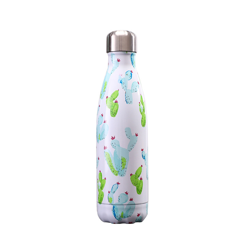 Hot Selling 500ml Cola Shape 304 Stainless Steel Water Bottle Double Wall Vacuum Flask Insulated Water Bottle