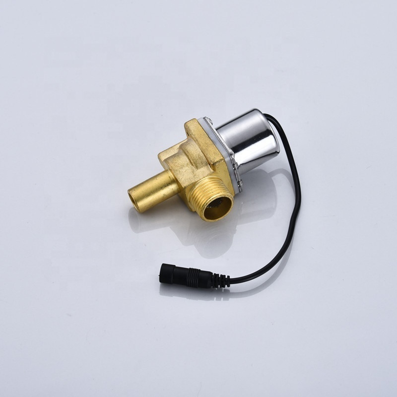 Automatic Water Shut Off Valve Toilet Valve Fitting Angle Type Brass Solenoid Valve