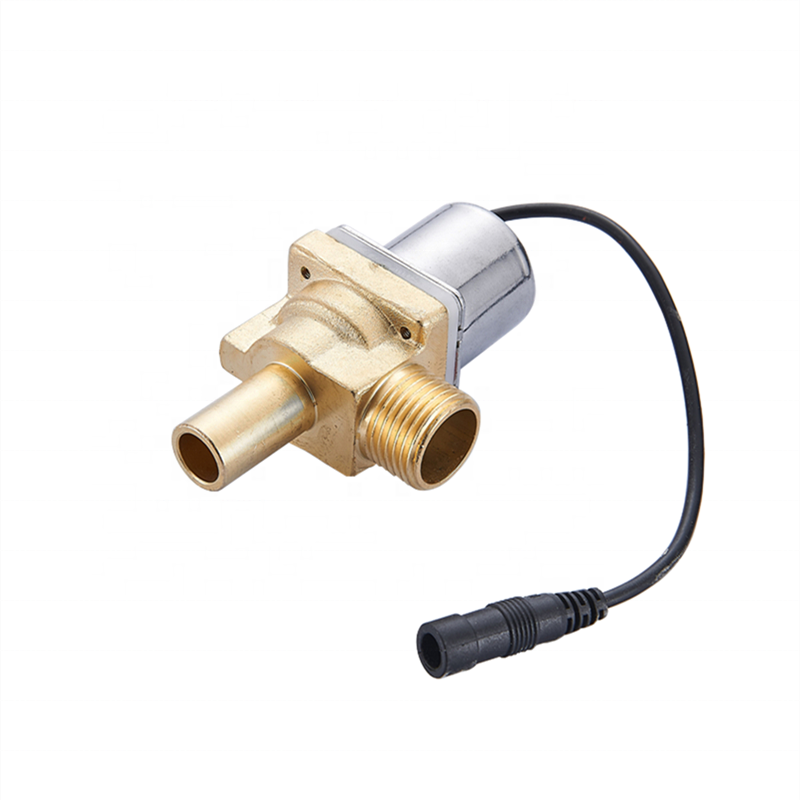 Automatic Water Shut Off Valve Toilet Valve Fitting Angle Type Brass Solenoid Valve