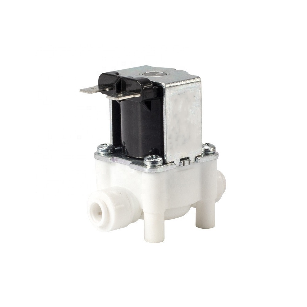 12v 24v Dc Plastic Solenoid Valve 1/4'' 3/4'' 1/2'' For Ro Water Purifier Dispenser Heater Dishwasher Washing Machine Valve