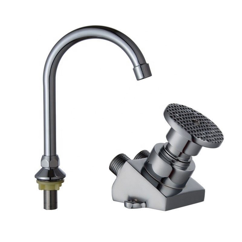 SS Brass Foot Operated Foot Pedal Taps Pedal Touch Less Basin Faucets Mixers Taps Medical Faucet