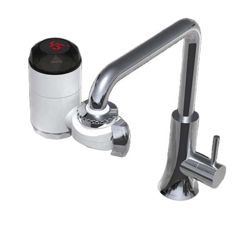 220v 3200w 304 Stainless Steel Electric Faucet Instant Electric Water Heater Tap Adapter For Kitchen