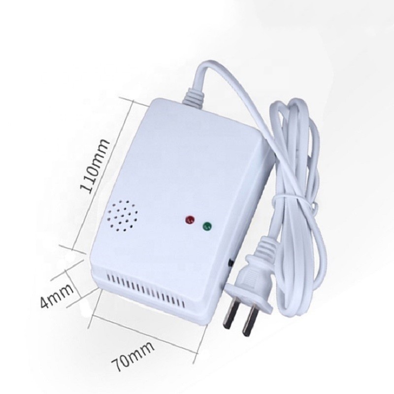 OEM ODM Independent Gas Leakage Alarm For Home Fire Alarm LPG Gas Leak Detector With Solenoid Valve