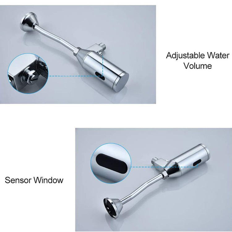 Automatic Urinal Flusher Hand Free Sensor Urinal Flush Valve Bathroom Hotel Used Premium Anti Splash Man Urinal Sale Wholesale