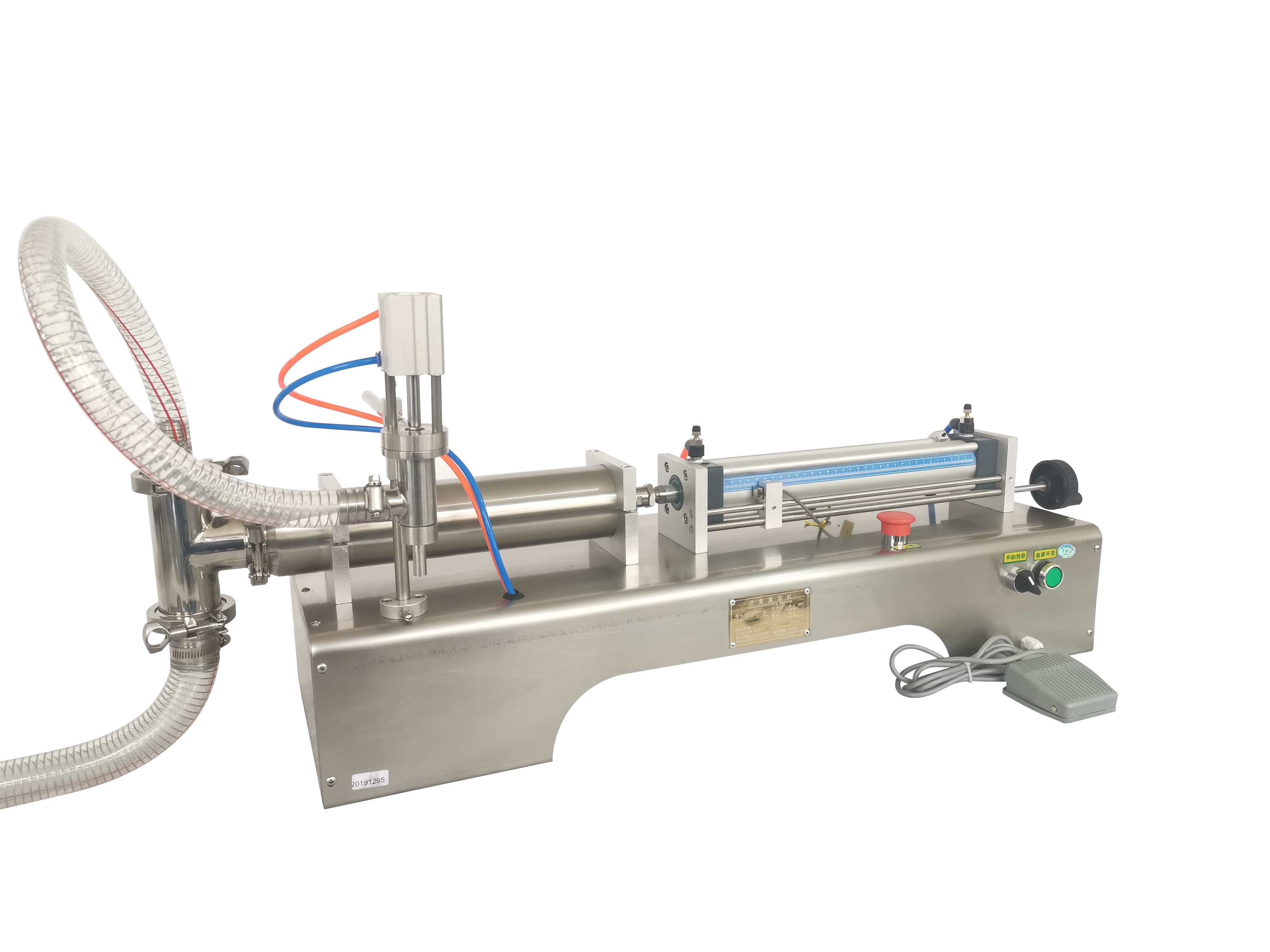 Semi Automatic Single Head Pneumatic Piston Filler Plastic Water Bottle Cooking oil Liquid Chemicals Hand Soap Filling Machine