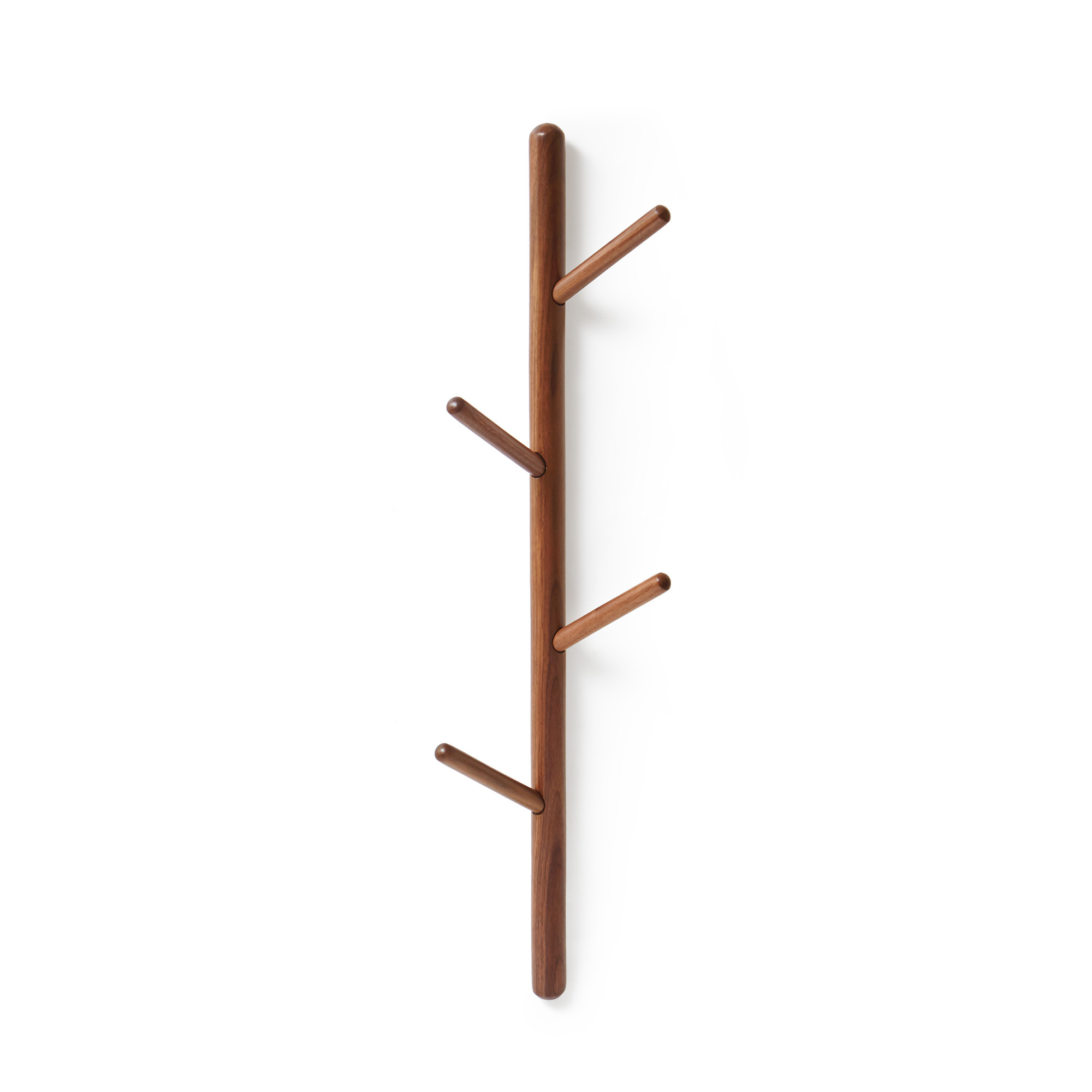 Wall Mounted Space Saving Multifunction Wood Coat Racks Wholesale Luxury Natural Wood Clothes Coat Hanger