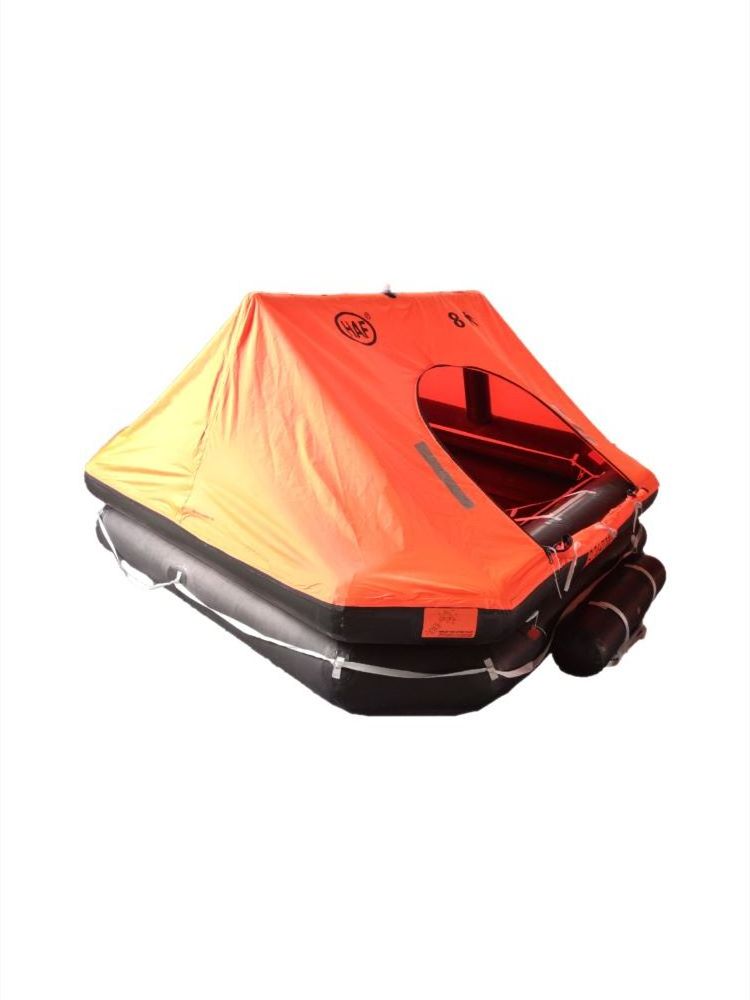 Life raft portable yacht throw type inflatable self-righting fish boat inspection life raft Marine evacuation emergency