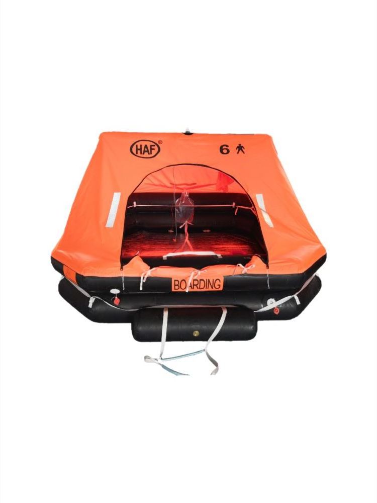 Life raft portable yacht throw type inflatable self-righting fish boat inspection life raft Marine evacuation emergency