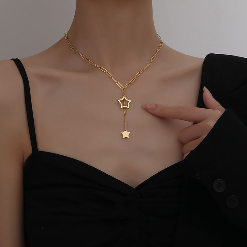 Mixed high quality geometric non-fading 18k gold plated 316l stainless steel necklace pendant