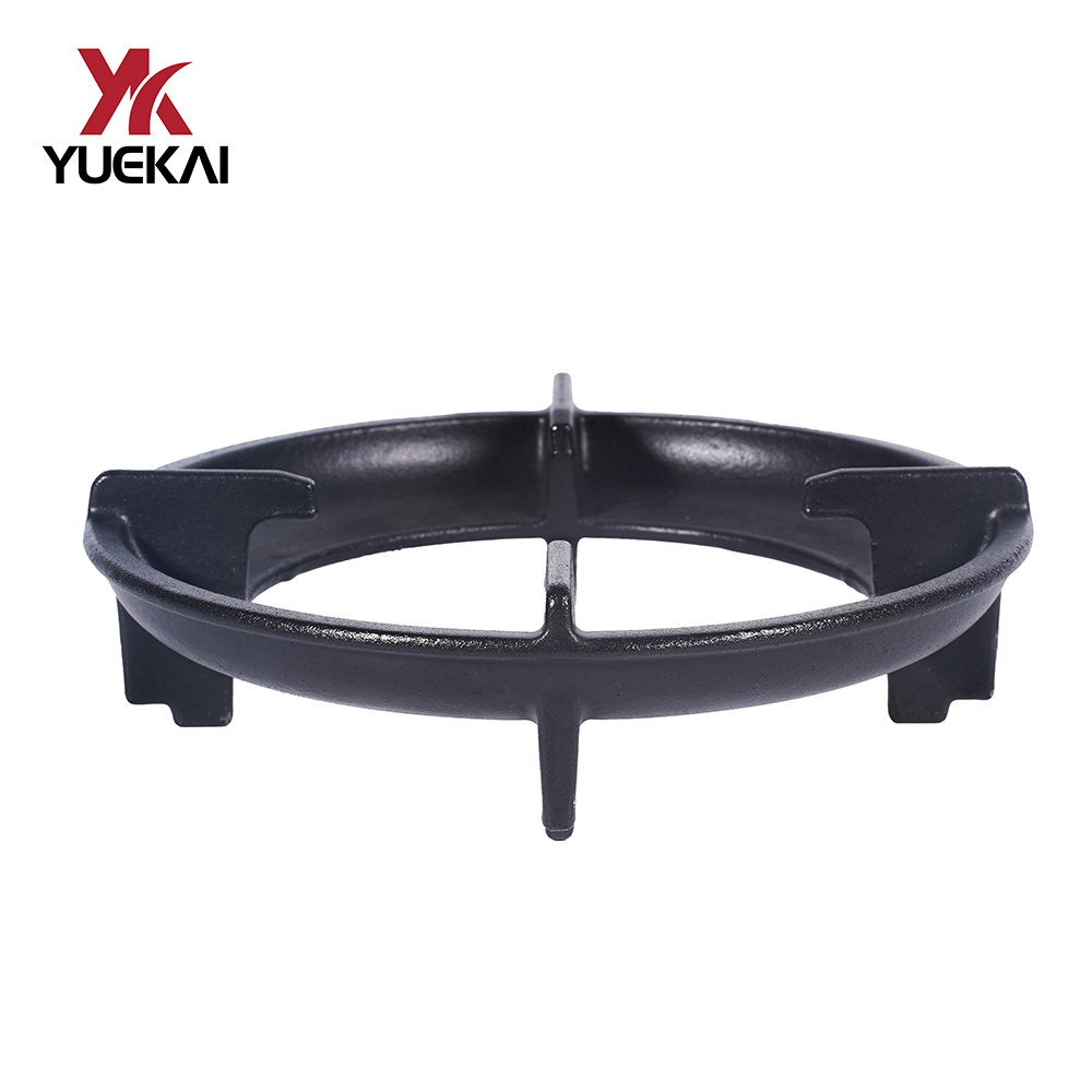 Uniform heat gas cooker stove pan support supplier gas stove  cast iron burner parts cast iron pan support black gas cooktops