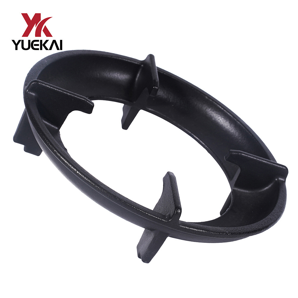 Uniform heat gas cooker stove pan support supplier gas stove  cast iron burner parts cast iron pan support black gas cooktops