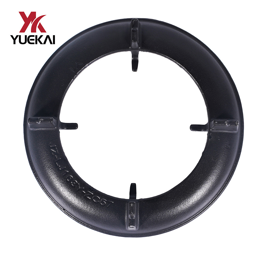 Uniform heat gas cooker stove pan support supplier gas stove  cast iron burner parts cast iron pan support black gas cooktops