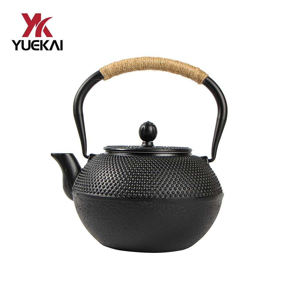 Portable design Stovetop compatible 800ml japanese tetsubin cast iron teapot cast iron tetsubin teapot  tea kettle with infuser