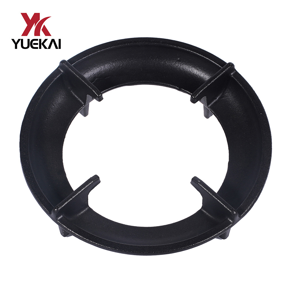 Uniform heat gas cooker stove pan support supplier gas stove  cast iron burner parts cast iron pan support black gas cooktops