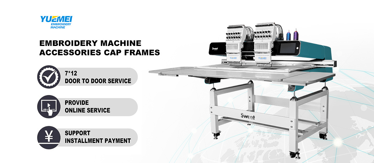 China made 9 12 15 needles 2 heads computer barudan embroidery machine