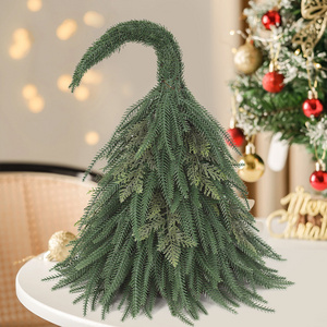 JOYWOOD Christmas crooked neck Christmas tree green simulation Nobel pine elf magic tree holiday decoration scene layout