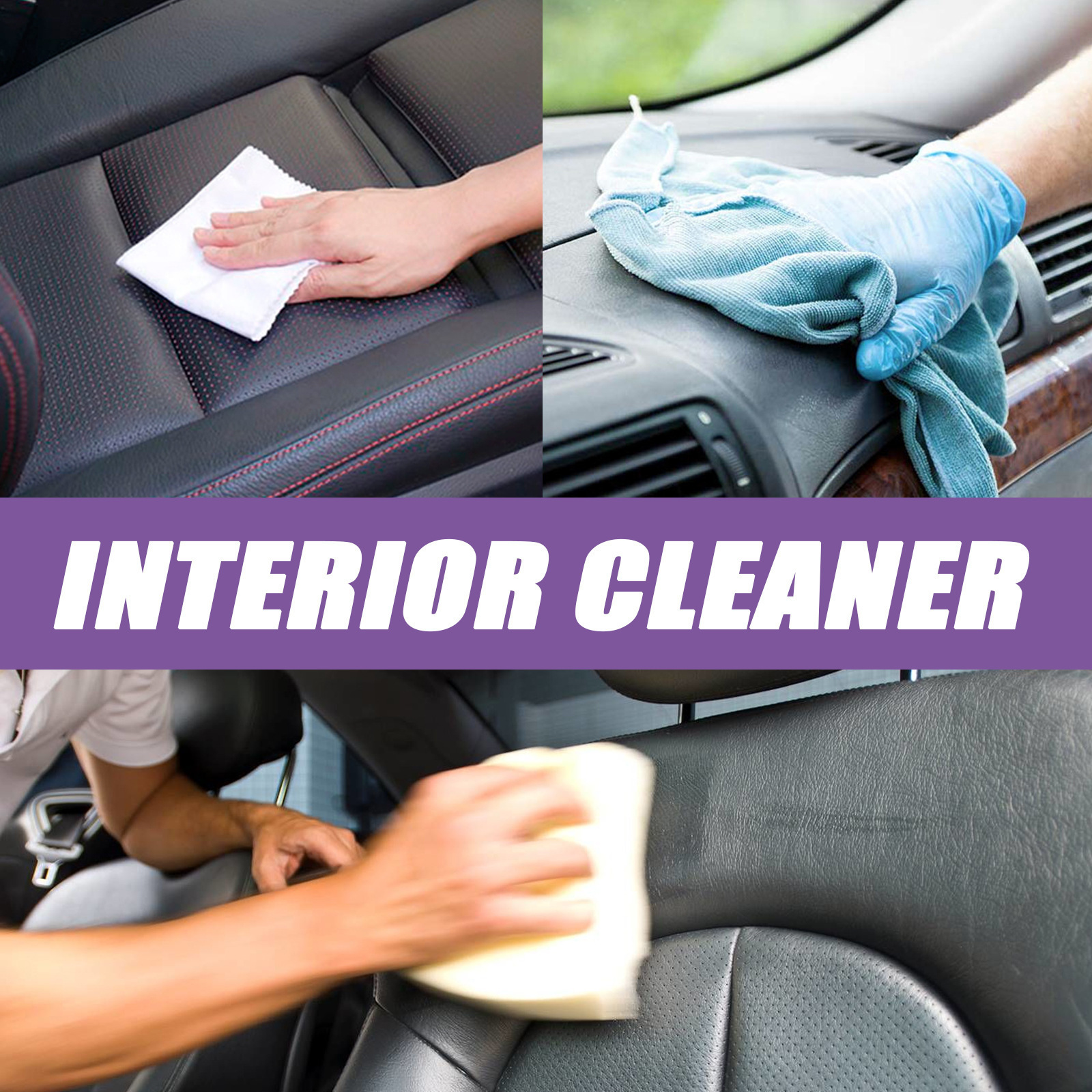 Interior Cleaner Car Seat Instrument Panel Seat Decontamination Stain Remover Refurbishment Maintenance Cleaner