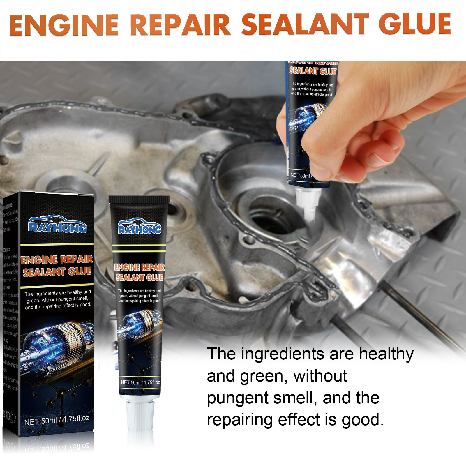 Engine Repair Sealant Glue Oil And Temperature Resistant Silicone Sealant For Auto Repair Of Metal Fuel Tanks