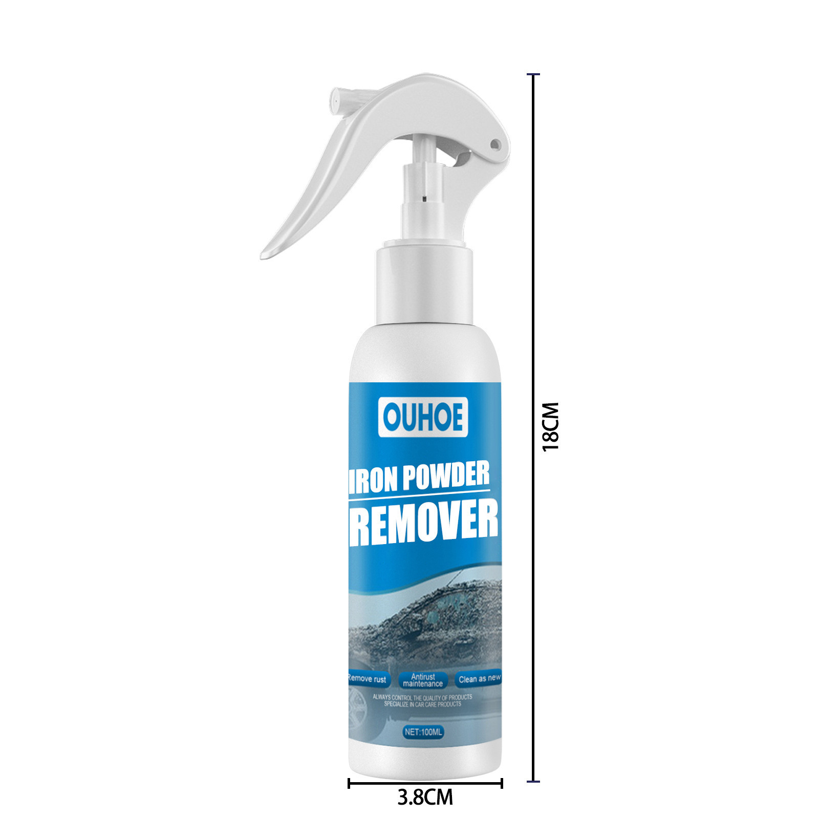 Wholesale Iron Powder Remover Spray Antirust Rust Remover Automotive Products Decontamination Rust Remover Cleaning Spray