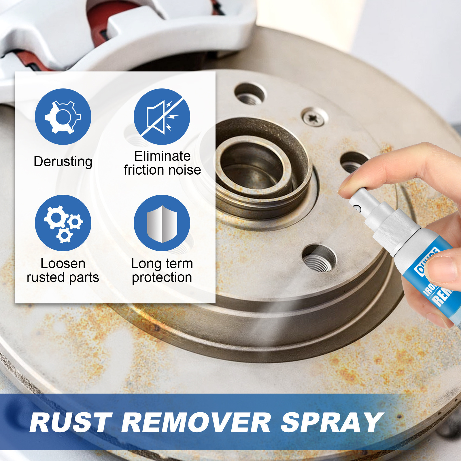 Wholesale Iron Powder Remover Spray Antirust Rust Remover Automotive Products Decontamination Rust Remover Cleaning Spray