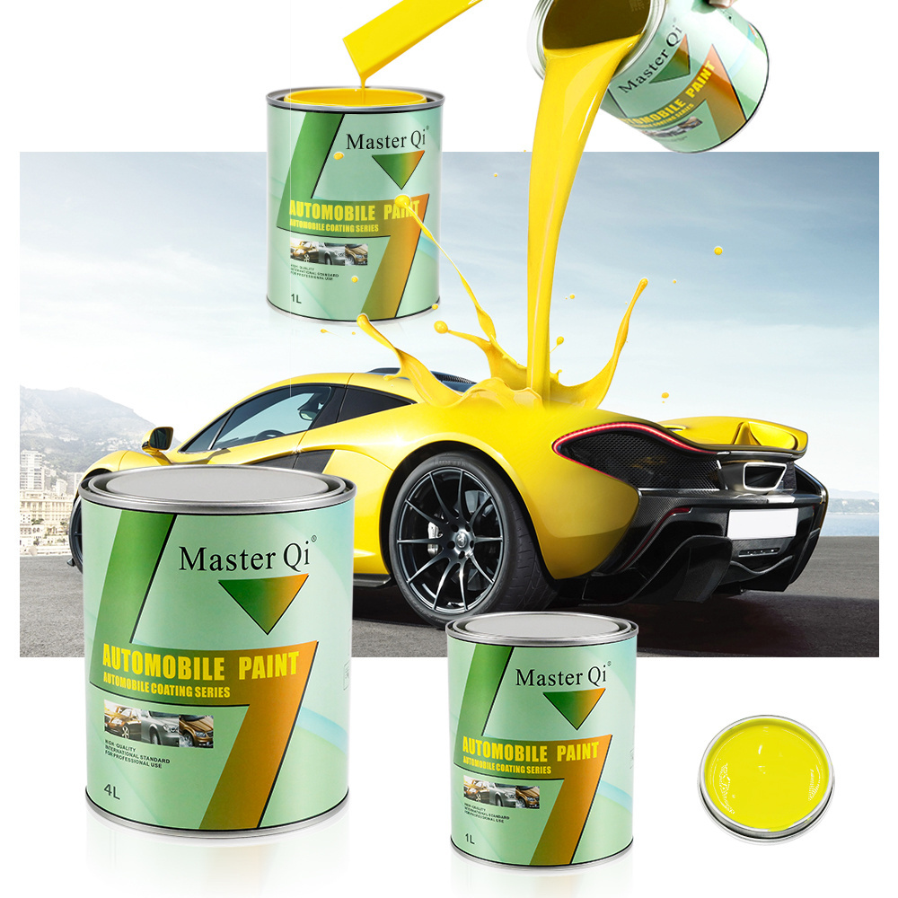 Acrylic 1K 2K Metallic Color System Supply Auto Body Painting Distributors Pearl Gold Car Paint