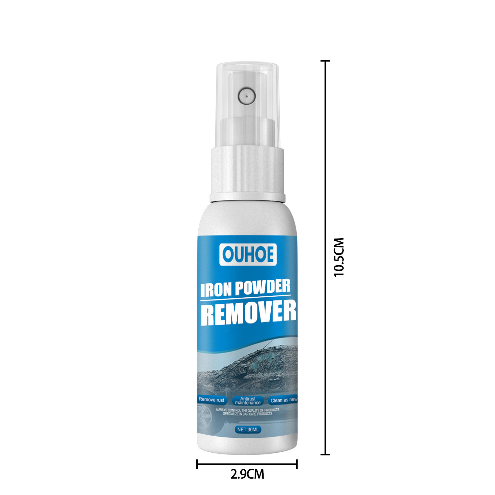 Wholesale Iron Powder Remover Spray Antirust Rust Remover Automotive Products Decontamination Rust Remover Cleaning Spray