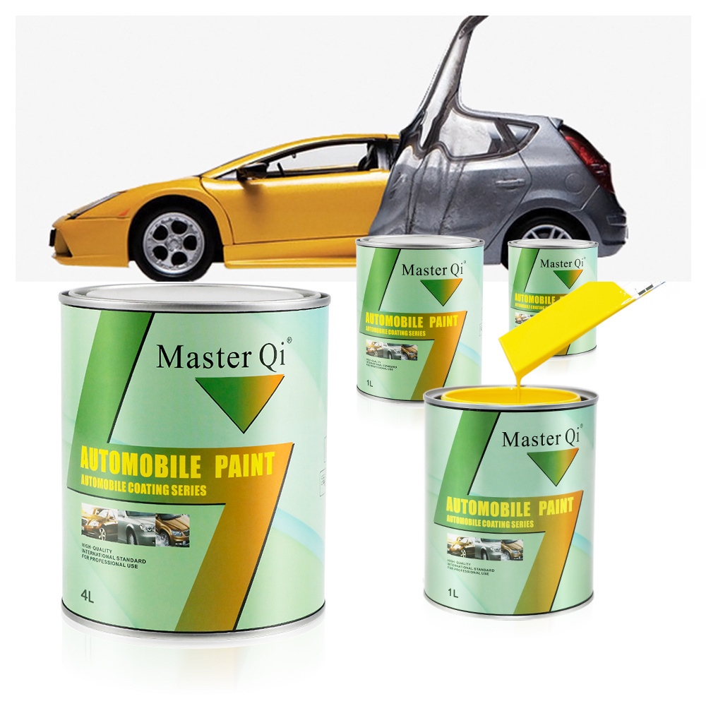 Acrylic 1K 2K Metallic Color System Supply Auto Body Painting Distributors Pearl Gold Car Paint