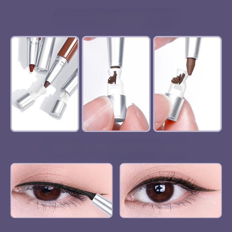 Waterproof color eyeliner glue pen comes with a cil sharer easy to use, not faint makeup