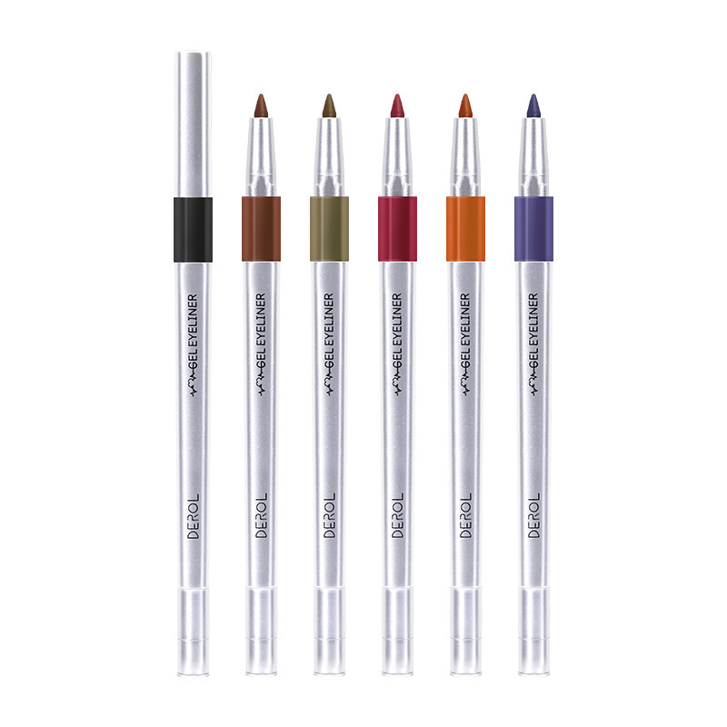 Waterproof color eyeliner glue pen comes with a cil sharer easy to use, not faint makeup