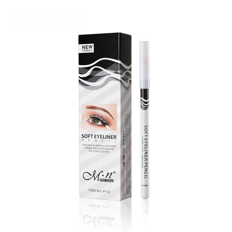 makeup Menow/Meno 12 PCs/box P112 lying silkworm bright white high-gloss eyeliner