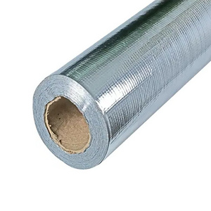 Aluminum Foil Fiberglass Cloth Insulation Hi-Temp Reflective Thermal glasscloth FR fire grade