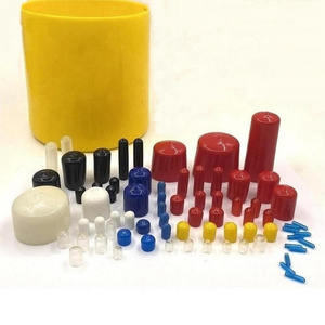 Vinyl Round Metal Tube End Caps for Pipe Soft Ends Rubber End Caps