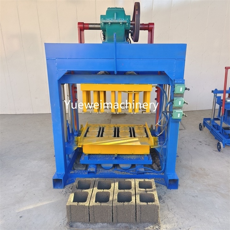 High quality industrial fully automatic electric interlocking cement concrete hollow block brick making machine for sale