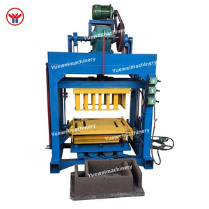 High quality industrial fully automatic electric interlocking cement concrete hollow block brick making machine for sale