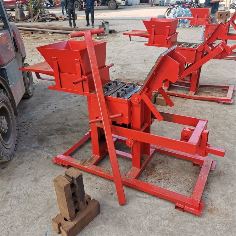 Manual type clay brick making machine interlocking brick producing machine for sale with good price