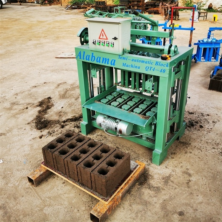 4-35B block machine install maquina bloquera cemento concrete block making machines nairobi kenya