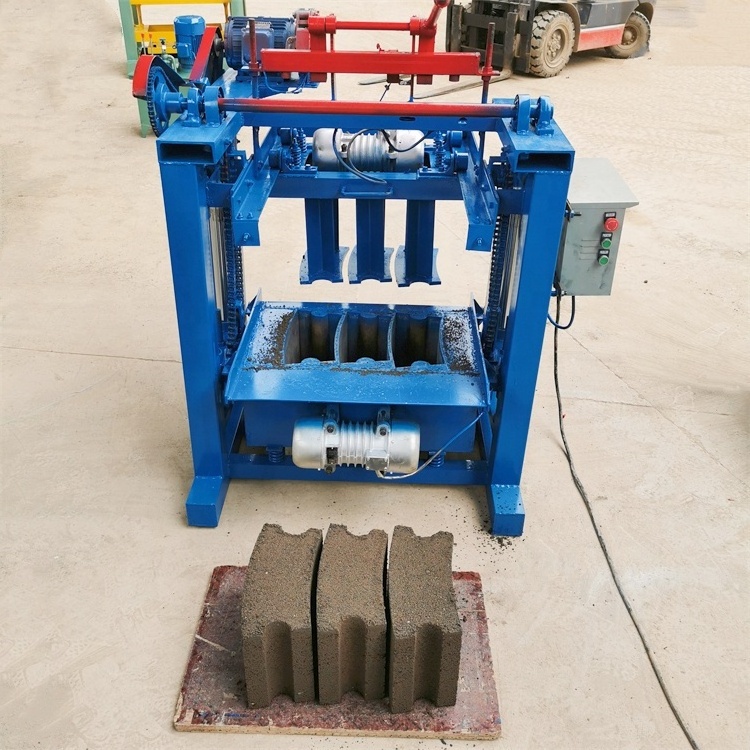 Thailand paver small paving cement block making manual block making machinery producing line