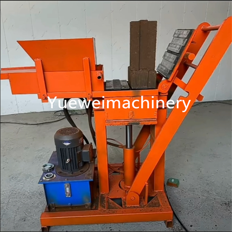 China professional semi Automatic electric hydraulic mud clay interlocking Lego brick making machine