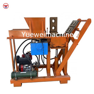 China professional semi Automatic electric hydraulic mud clay interlocking Lego brick making machine