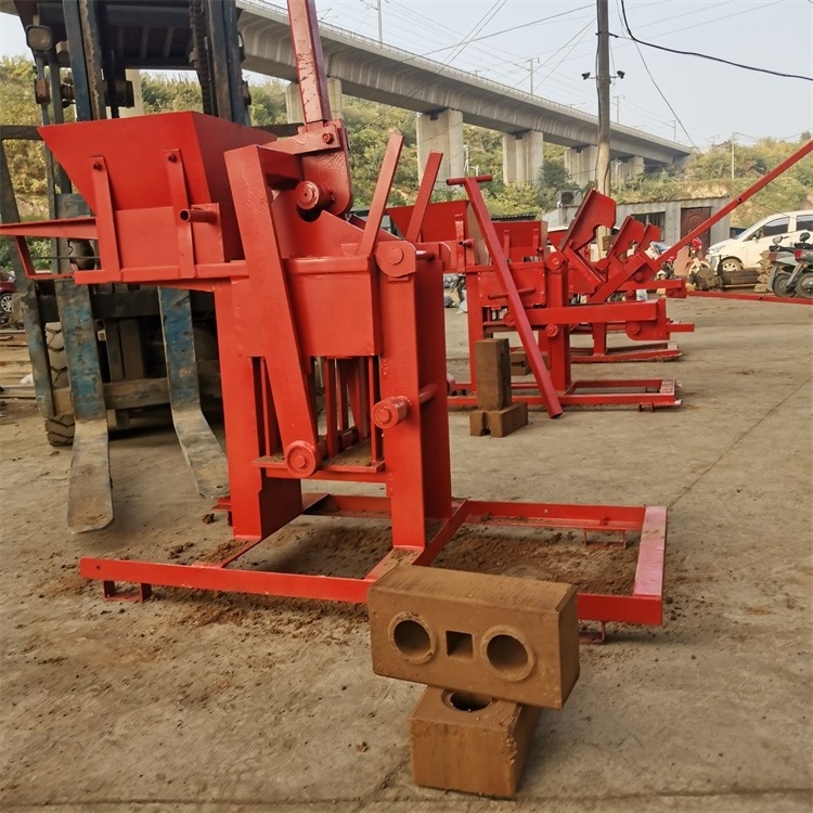 Manual type clay brick making machine interlocking brick producing machine for sale with good price