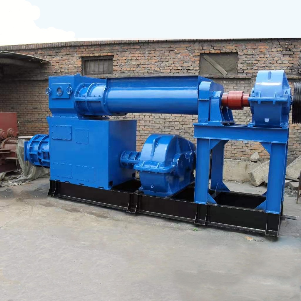 Clay red brick extruder vacuum pump air compressor machine-made brick production line kiln brick burning system