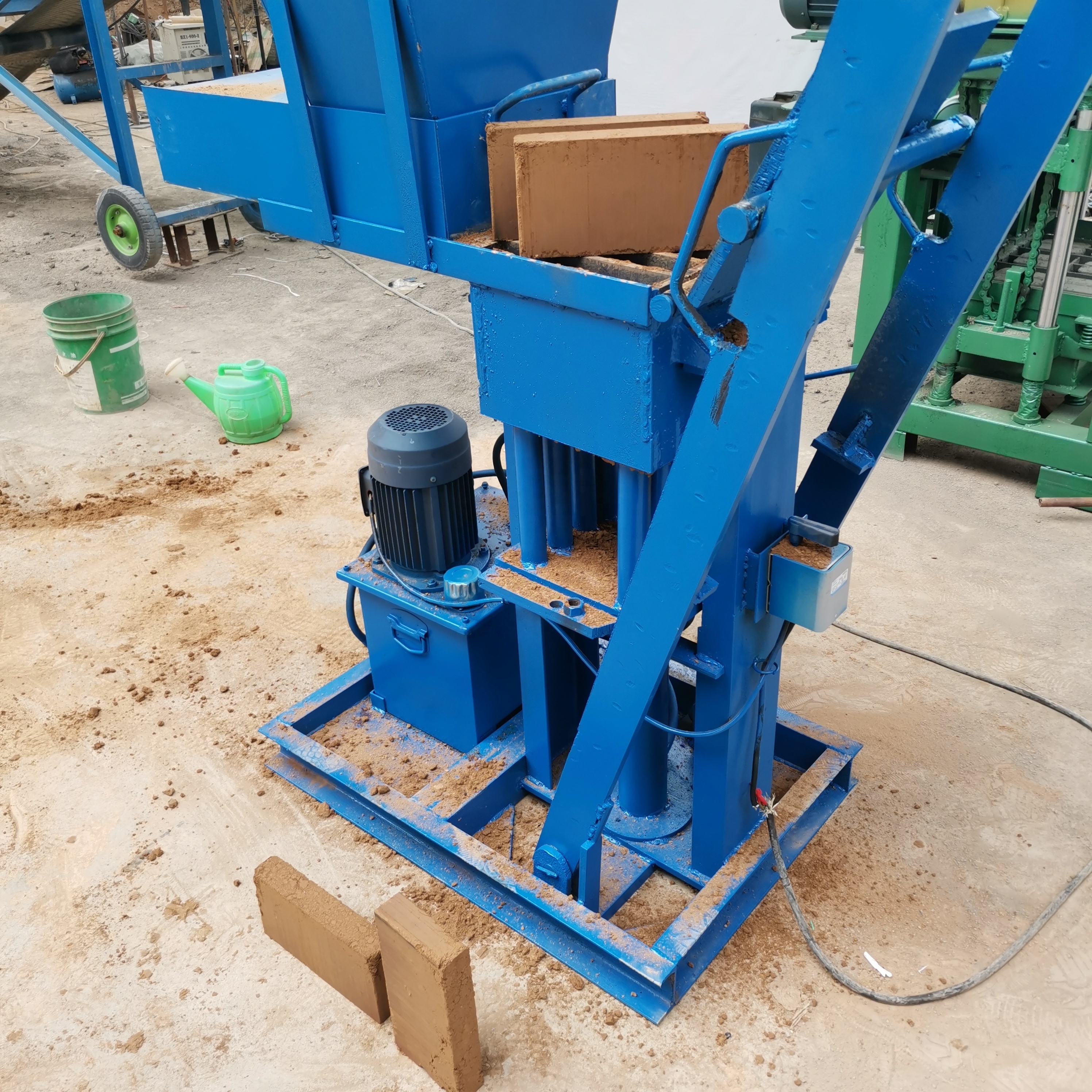 Manual type clay brick making machine interlocking brick producing machine for sale with good price