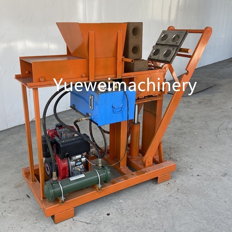 China professional semi Automatic electric hydraulic mud clay interlocking Lego brick making machine